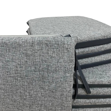 Pack X 4 Almohadones Para Silla Cubresilla 40x40 Gris Jaspeado Mixto Rustico Antidesgarro