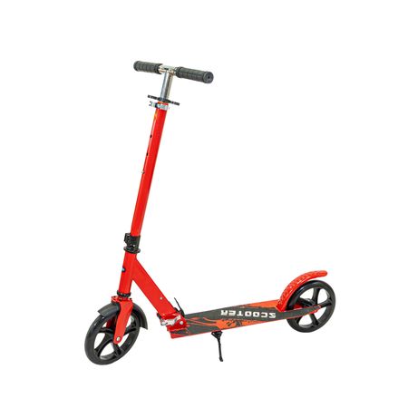 Monopatin T-go Plegable Infantil Acero Reforzado Adolescentes Rojo