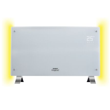 VITROCONVECTOR LED PEABODY PE-VQDL20B - BLANCO, 2000W, TERMOSTATO, FRENTE CURVO, TOUCH, DISP.DIGITAL