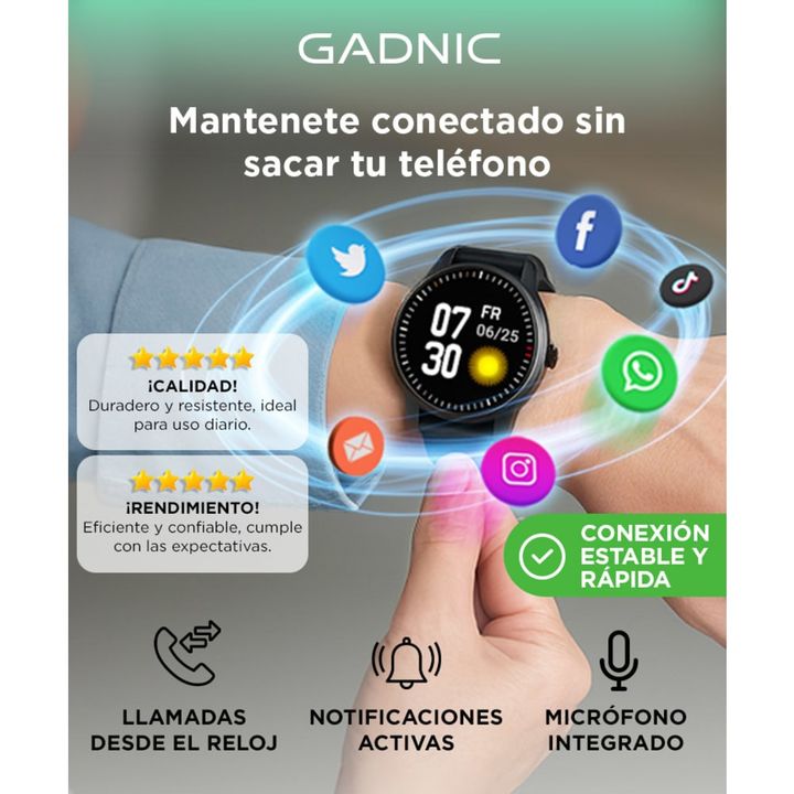 Smartwatch Gadnic SWTCH-207 Reloj Inteligente Pantalla Digital - Vista 2