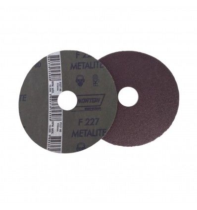 Disco de fibra 115mm grano 80 x2 unidades Norton F227