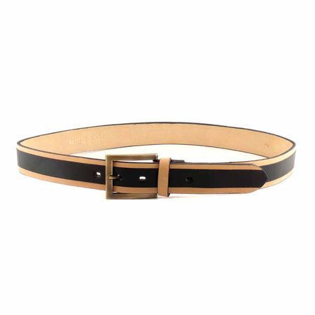 CINTURON BUANGA NEGRO Y BEIGE