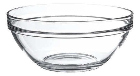 Set 6 Ensaladeras Chefs Apilable 20 Cm Vidrio Pasabahce Blanco