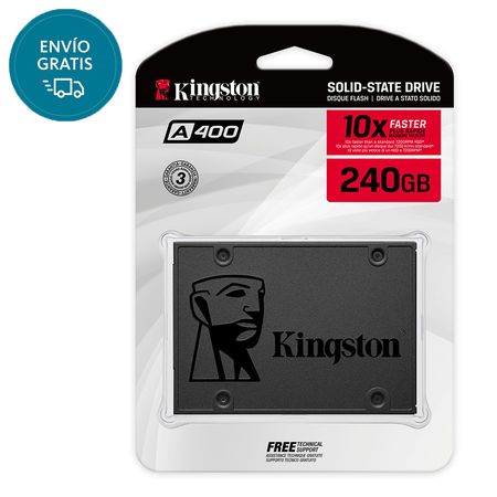 Disco de Estado Solido SSD240GB Kingston A400 Sata III 2.5