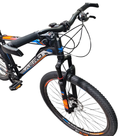 BICICLETA AERO BIKE – MODELO VENTORODADO 29 21 VELOCIDADES DISEÑO ITALIANO (NEGRO- NARANJA) - Vista 2