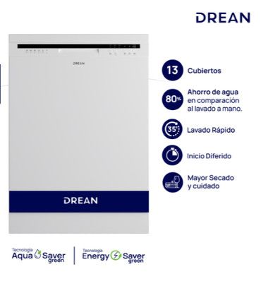 LAVAVAJILLA 12 SER DREAN BLANCO LVDR1306CB 