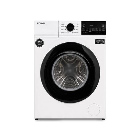 LAVARROPAS AUTOMÁTICO E-NOVA LE-06F12BL 6.5 KG 1200 RPM CARGA FRONTAL INVERTER BLANCO