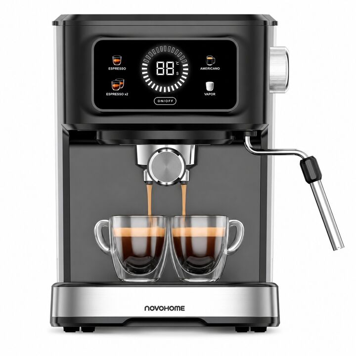 Cafetera Expresso 3 en 1 C/vaporizador Novohome 1.5l 20 Bar - Vista 6