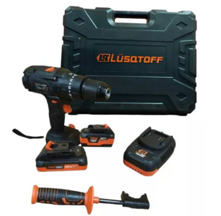 Taladro Percutor Inalambrico 13mm Lusqtoff Til80-9bk C/ Kit
