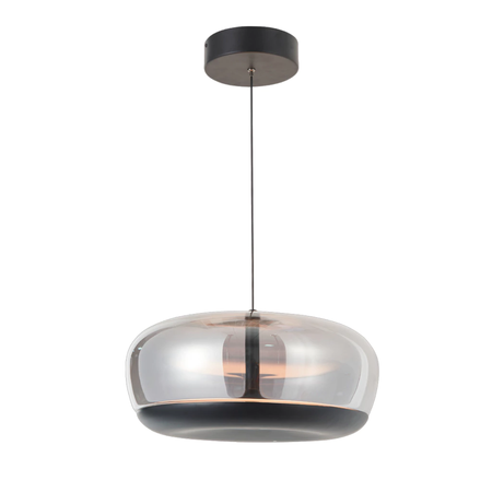 Lampara Led Colgante Moderno Jaco Fume 12w + 43w