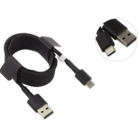 Cable USB-C a USB Xiaomi Braided (1m) Negro