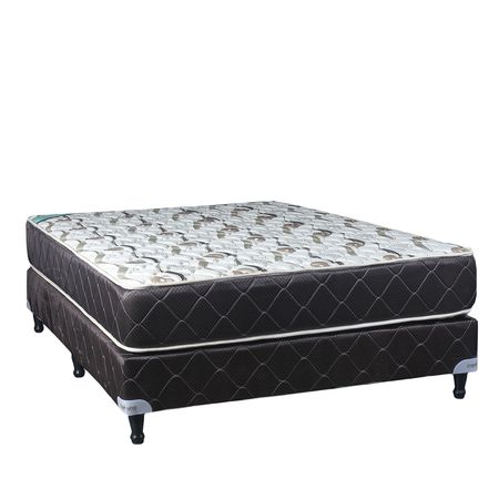 Sommier y Colchon Maxiking Esmeralda 2 Plazas 130x190x26cm de Resortes Bonnell
