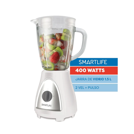 Licuadora De Mesa Smartlife Bl1008W Jarra De Vidrio