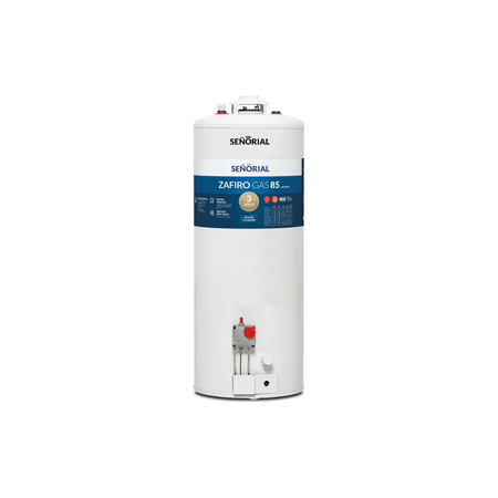 TERMOTANQUE A GAS SEÑORIAL ZAFIRO TSZ-85 85LTS CONEXION SUPERIOR