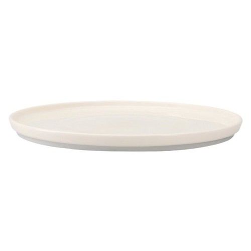 Set 6 Plato Playo Porcelana Carol 24 cm Línea Plana Blanco - Vista 3