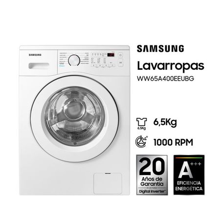 Lavarropas Samsung WW65A4000EE 6.5 KG 1000 RPM Blanco