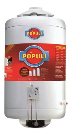 Termotanque Populi 45 Lts Gas Colgar Conexión Superior 