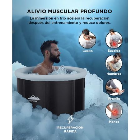 Bañera Portátil De Hielo Gadnic Para Crioterapia Con Termómetro