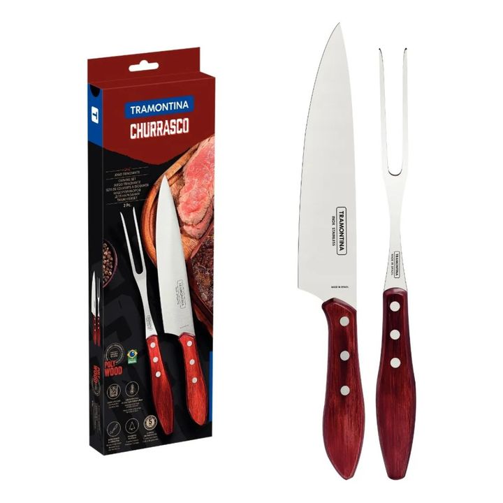 Set Cubiertos Tramontina 2pz Parrilla Polywood - Rex - Vista 4
