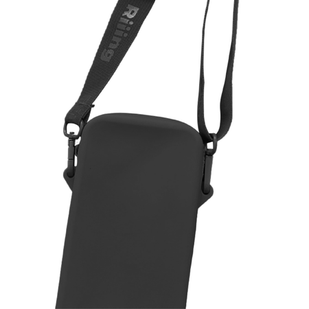 POUCH DE SILICONA RIIING PARA CELULAR CON CIERRE NEGRO