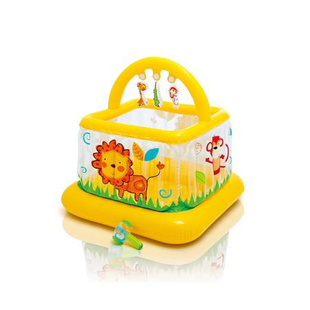 Corralito Bebe Inflable Intex Baby Gym 117x117cm Cuadrado