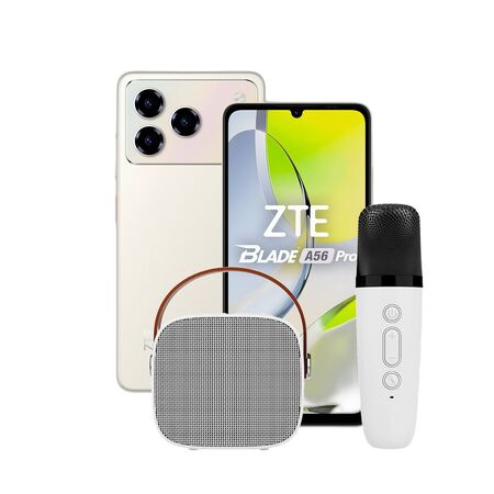 Combo ZTE A56 Pro 4+128GB Gold + Kit Karaoke Bluetooth Dekkin BT-030