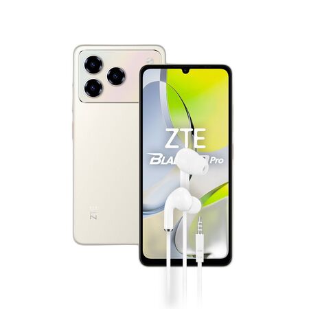 Combo ZTE A56 Pro 4+128GB Gold + Auriculares Manos Libres Dekkin