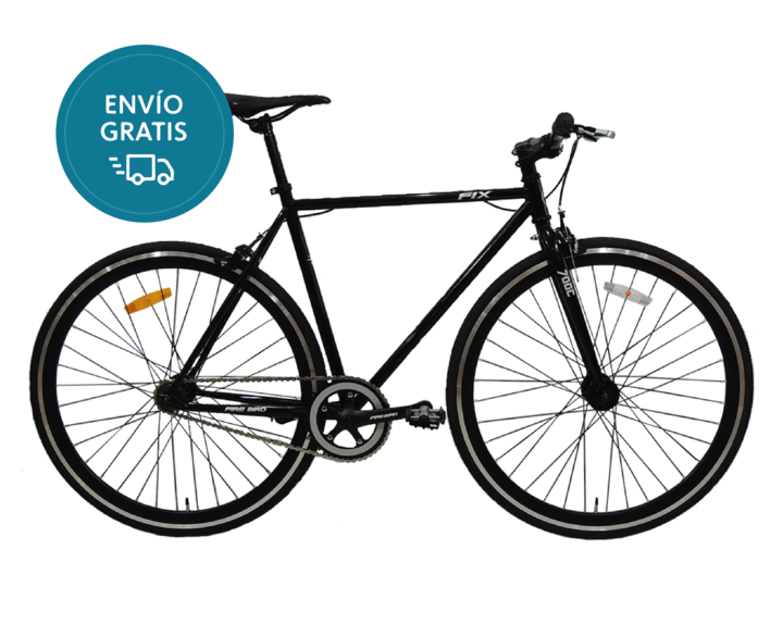 Bicicleta Fixie Fire Bird / 700x23c / Cuadro de acero / 1Vel. / Talle 56 / Negro-Gris - Vista 1
