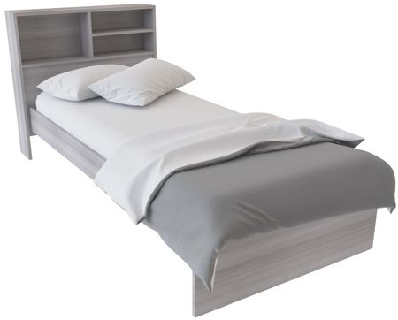 Cama Con Repisa Muebles Orlandi 1 Plaza 73 Jacaranda