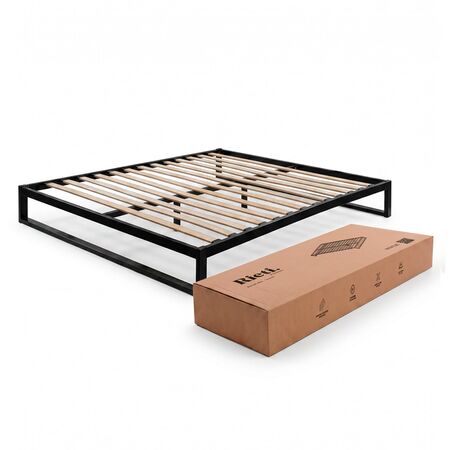 Base De Cama Desmontable Rieti by Gadnic 2 Plazas Estructura Metálica