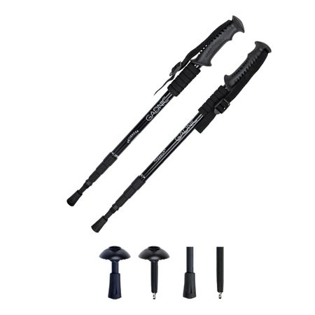 Kit de Bastones Trekking Gadnic Telescópico Antishock