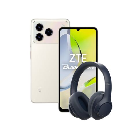 Combo ZTE A56 Pro 4+128GB Gold + Auriculares Hune Over-ear Bluetooth