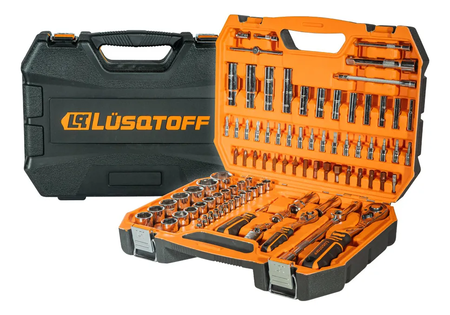 Juego Set Tubos Bocallaves Puntas Lusqtoff L5735 94 Piezas Negro