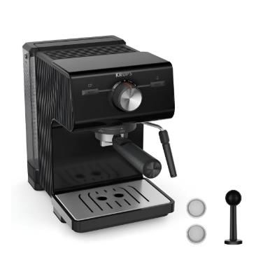 CAFETERA KRUPS ESPRESSO AUTHENTIC 15 BARES DE PRESION 2LT NEGRO (XP381810)