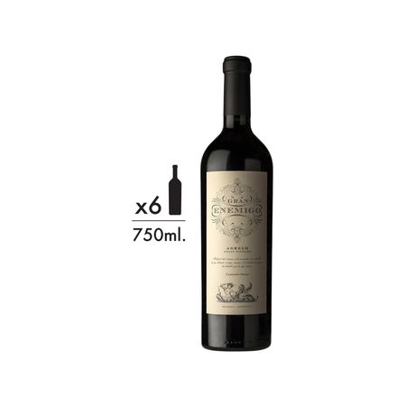 Vino Tinto El Gran Enemigo Agrelo Single Vineyard Cabernet Franc Caja x 6