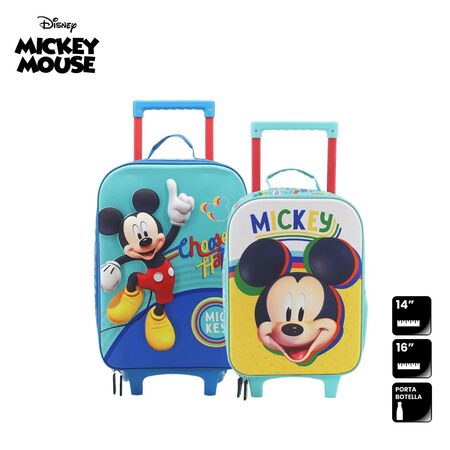 Set De Valijas Infantiles 14" y 16" Disney - Mickey