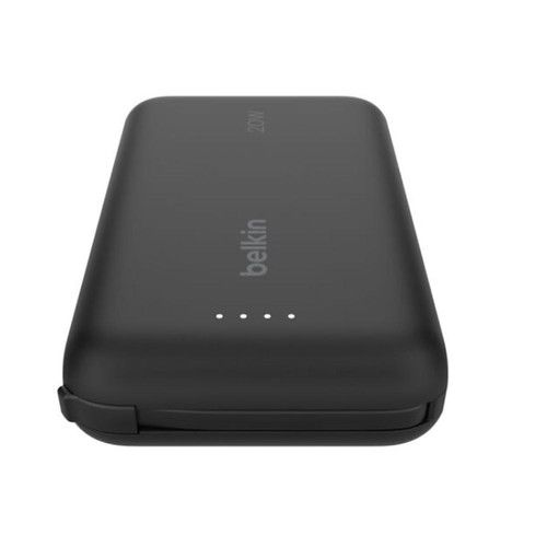 Power Bank Belkin with 20W PD + Integrated USB-C Cable 10K Negro - Vista 5