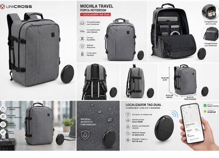 Mochila Unicross Travel con Localizador Bluetooth