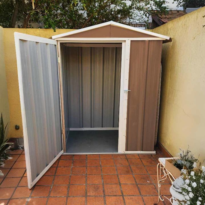 Armario Depósito Galpón de jardín 150x1x2 Calibre 28 Pardo DON ACERO - Vista 3