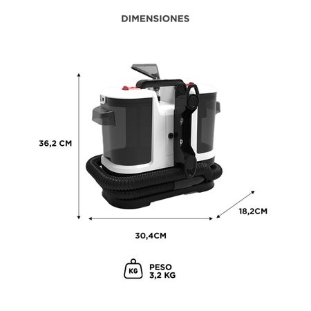 Aspiradora Limpia Tapizado Gadnic 700W con Accesorios Intercambiables