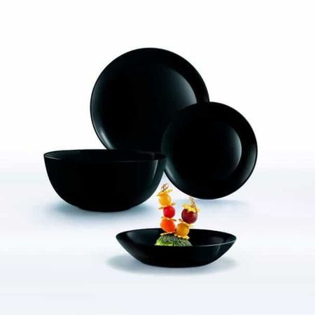 Juego Vajilla X19 Piezas Diwali Noir Luminarc