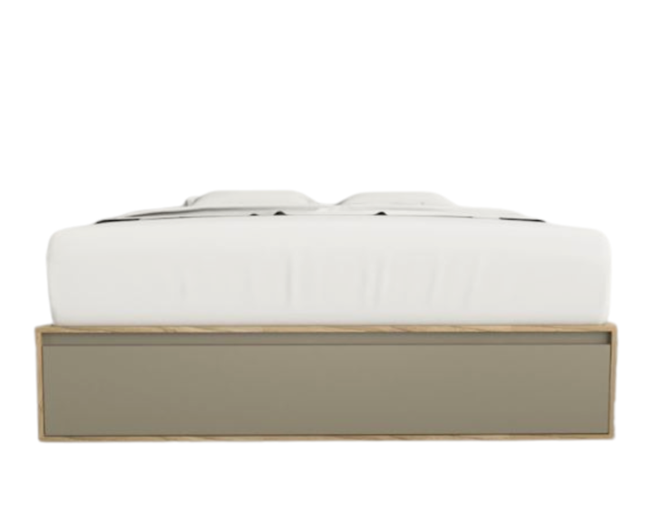 Base Cama Box Linea Minimal 1.60m 4 Cajones Con 1 Puerta 6443 Olmo/Gris C Tables - Vista 3