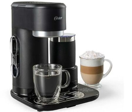 CAFETERA LATTE OSTER CON ESPUMADOR DC02B 4 EN 1