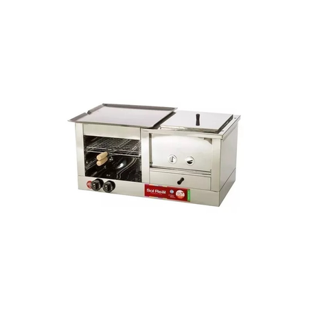 Tostador Carlitos Plancha Y Panchera Acero Inox Sol Real