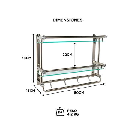 Organizador de Baño Gadnic BH01 Moderno Estante Porta Toalla