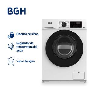 Lavarropas BGH Inverter Carga Frontal Blanco 6kg BWFE06W24AR - Vista 3