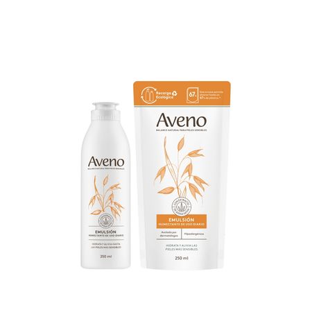 Aveno Set Emulsion Corporal Humectante 250ml + Refill 250ml