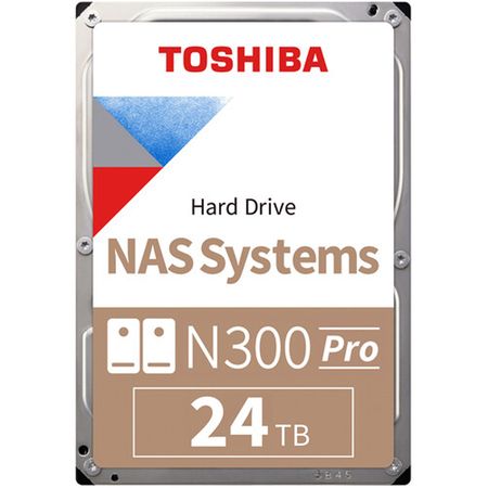 Disco Rígido Toshiba N300 Pro 24TB 3.5" NAS Enterprise