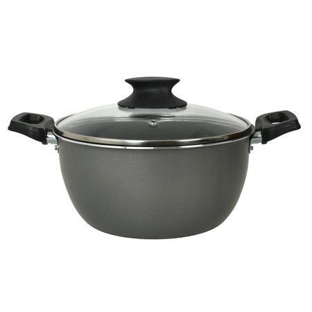 Cacerola Aston 20 Cm Tapa Vidrio Antiadherente 