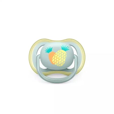 Set De Chupetes Ultra Air Deco X2 (0-6M) Loro Y Pina ( SCF085/12)